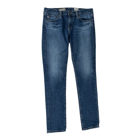 AG Adriano Goldschmied The Stilt Cigarette Leg Jeans Blue Size 28R - Picture 1 of 9